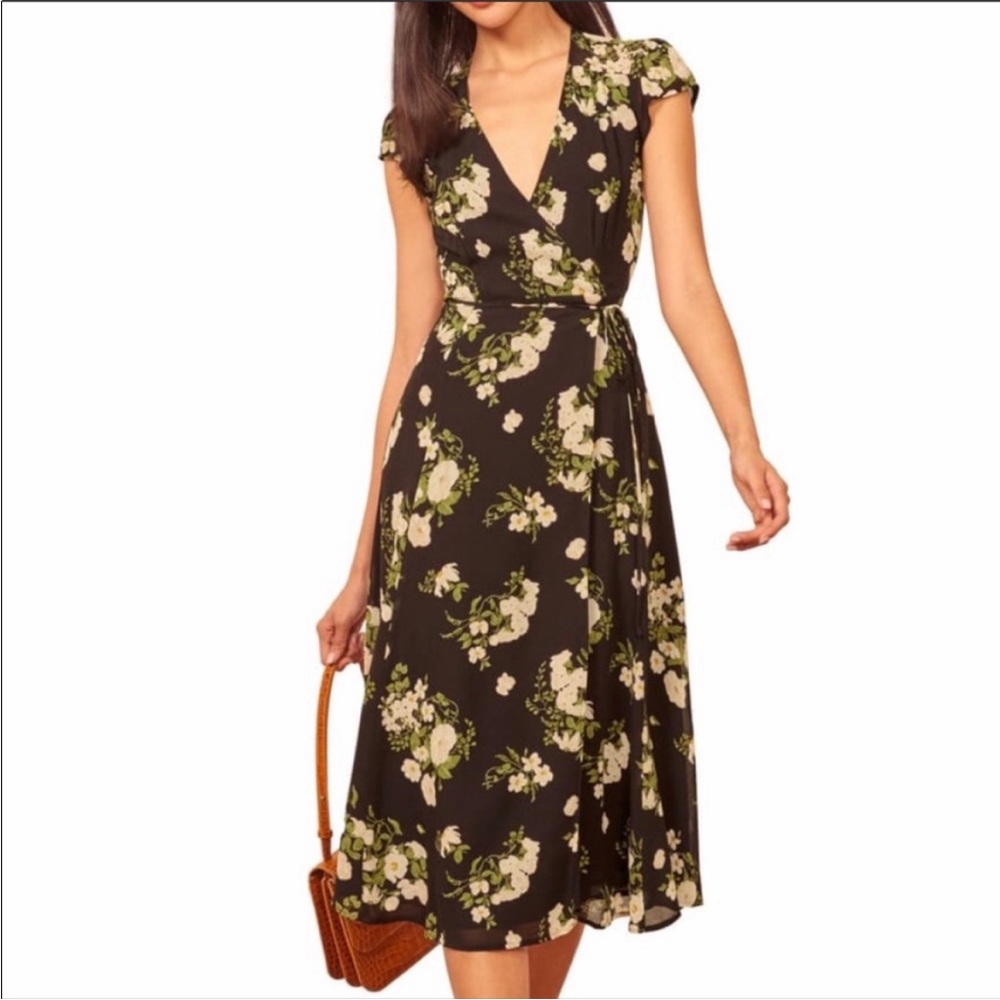 Reformation Carina Wrap Dress